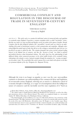 commercial conflict and regulation in the discourse of trade in