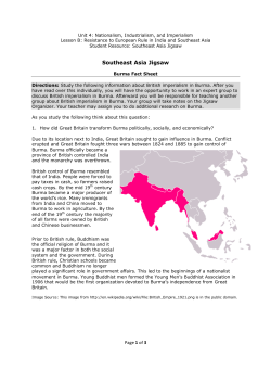 Southeast Asia Jigsaw