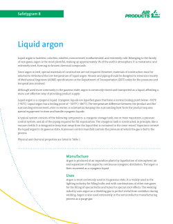Liquid argon - Air Products and Chemicals, Inc.