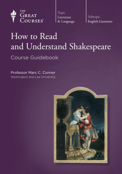 How to Read and Understand Shakespeare