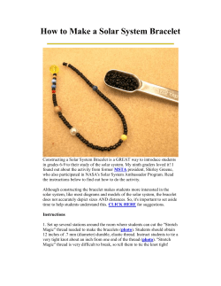 How to Make a Solar System Bracelet