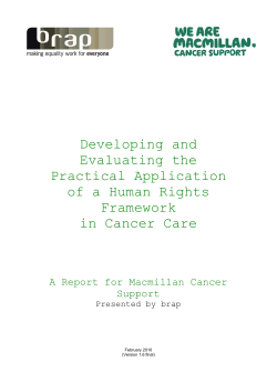 Human Rights Framework For Care
