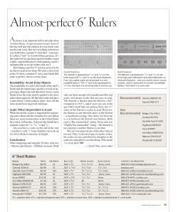 Almost-perfect 6" Rulers - Popular Woodworking Magazine