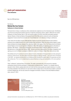 Grundlagen: Behind the Iron Curtain. Confessions of a Soviet Architect