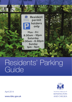 Residents Parking Guide - Royal Borough of Kensington and Chelsea