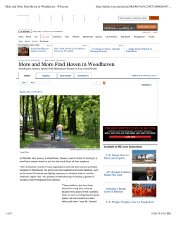 More and More Find Haven in Woodhaven