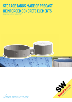 storage tanks made of precast reinforced concrete elements