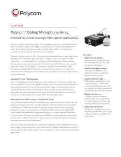 Ceiling Microphone Data Sheet