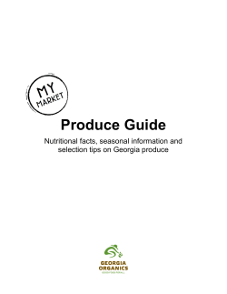 Produce Guide - Georgia Organics