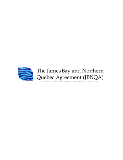 The James Bay and Northern Quebec Agreement