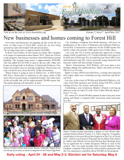 April/May, 2017 - City of Forest Hill