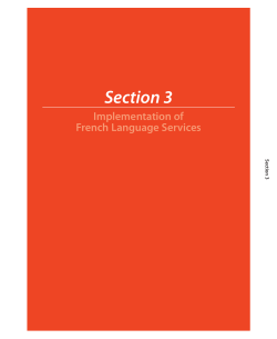 Section 3: Implementation of French Language
