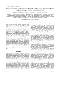 Structure of sodium para-hydroxybenzoate, NaO2C&plusmn;C6H4OH by