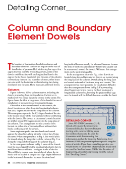 Column and Boundary Element Dowels