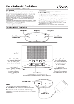 Clock Radio with Dual Alarm