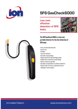 SF6 GasCheck 6000 handheld leak detector V1.0