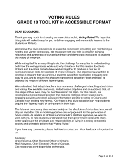 Grade 10 Voting Rules!-ENG Accessible format