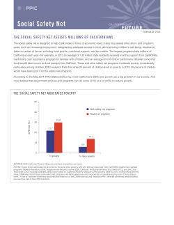 California`s Future: Social Safety Net