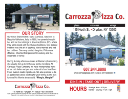 607.844.8808 OUR STORY