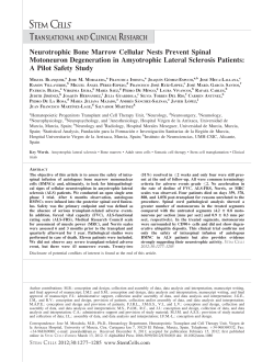 Neurotrophic Bone Marrow Cellular Nests Prevent Spinal