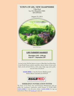 town of lee, new hampshire