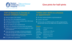 Give pints for half-pints - Boston Children`s Hospital