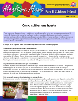 Mealtime Memo Para El Cuidado Infantil Mealtime Memo