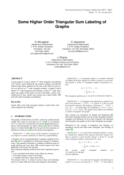 Some Higher Order Triangular Sum Labeling of Graphs