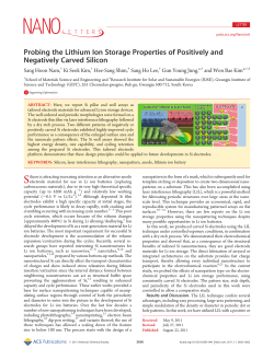 Probing the Lithium Ion Storage Properties of Positively and