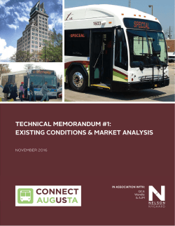 Connect Augusta Existing Conditions and Market Analysis