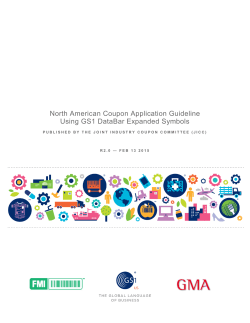 North American Coupon Application Guideline Using GS1