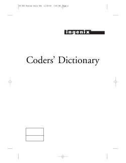 Coders` Dictionary - Optum360Coding.com