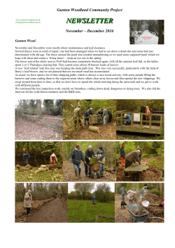 NEWSLETTER - Gunton Woodland Community Project