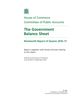 The Government Balance Sheet