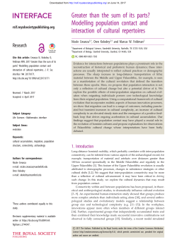 Greater than the sum of its parts? Modelling population contact and