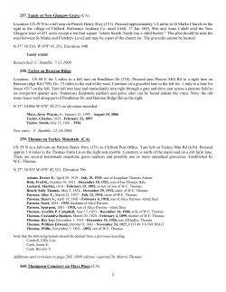 Cemeteries 257-314 - Amherst County Museum and Historical Society