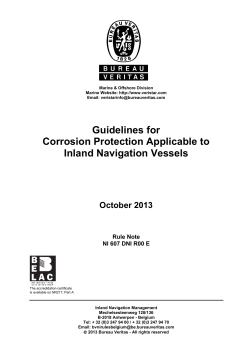 Guidelines for Corrosion Protection Applicable to Inland Navigation