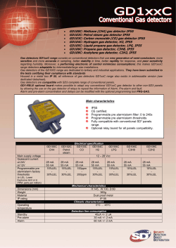 • GD100C: Methane (CH4) gas detector IP55 • GD102C: Petrol