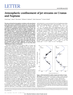 Atmospheric confinement of jet streams on Uranus and Neptune