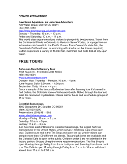 DENVER ATTRACTIONS - Capitol Hill Mansion