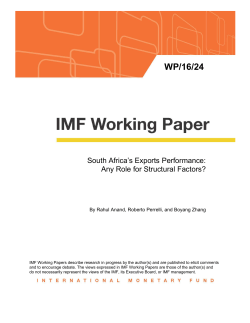 South Africa`s Exports Performance