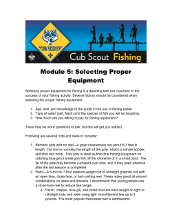 Cub Scout Fishing Module 5
