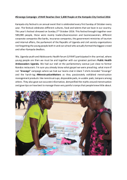 #Ensonga Campaign: UYAHF Reaches Over 5,000 People at the