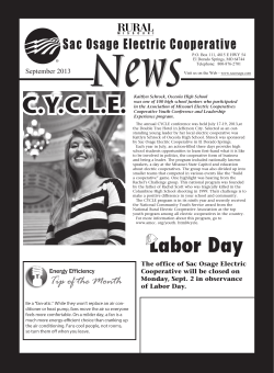 September - Sac Osage Electric Cooperative