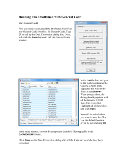 Running The Draftsman with General Cadd