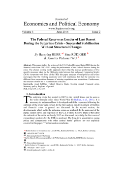 Economics and Political Economy