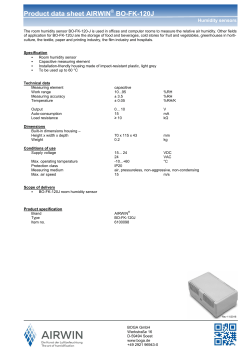 Product data sheet AIRWIN BO-FK-120J