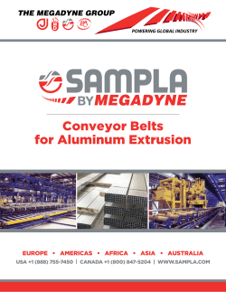 Conveyor Belts for Aluminum Extrusion