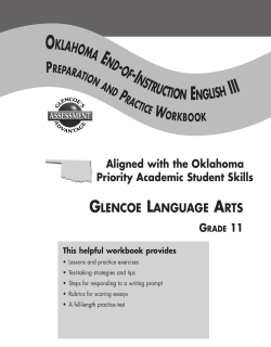 Oklahoma End-of-Instruction English III Preparation and Practice