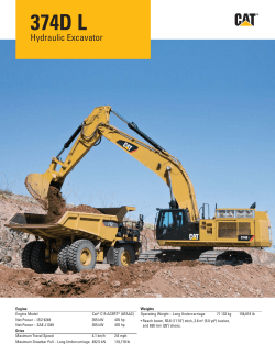374D L Hydraulic Excavator
